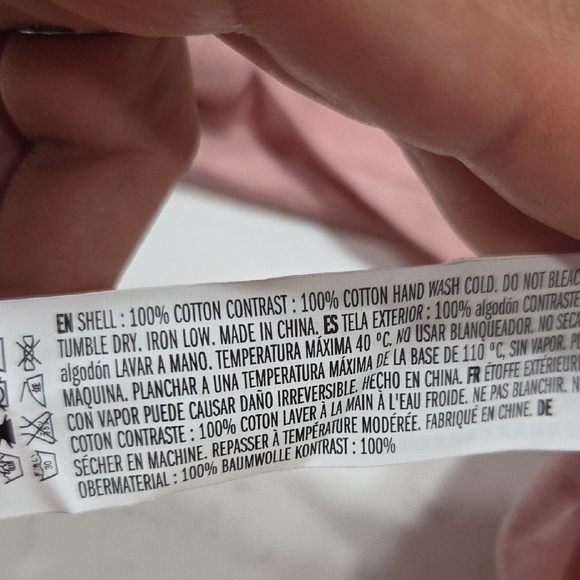 English Factory Light Pink Bell Sleeve Blouse Sz M 100% Cotton New With Tag - Picture 6 of 8